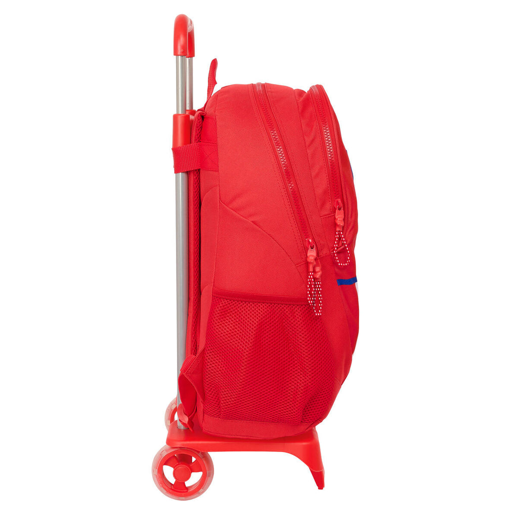 Schulrucksack mit Rädern Atlético Madrid Rot 32 x 44 x 16 cm