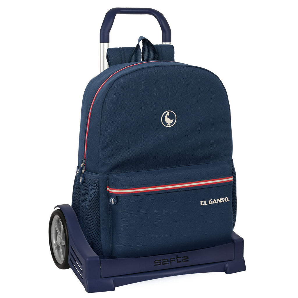 Schulrucksack mit Rädern El Ganso Classic Marineblau 32 x 43 x 14 cm