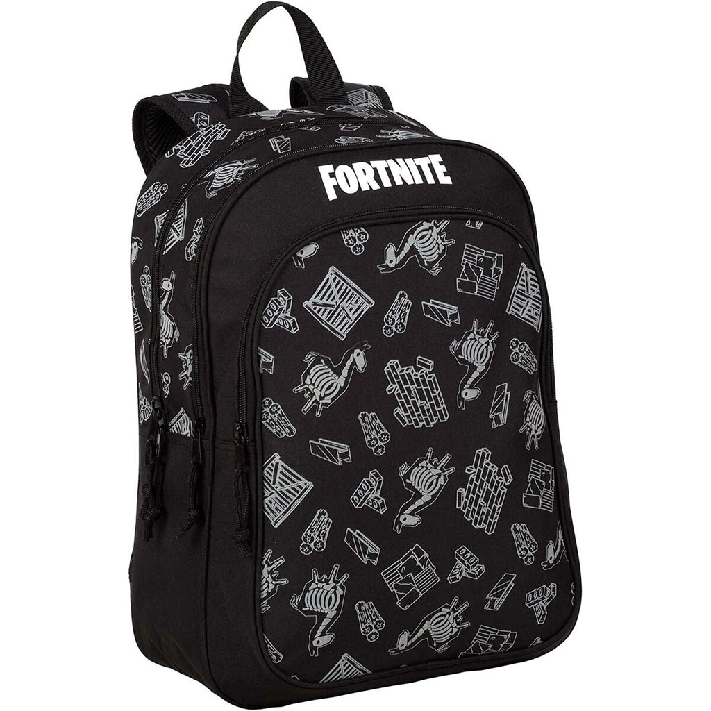 Schulrucksack mit Rädern Fortnite Schwarz 42 x 32 x 20 cm