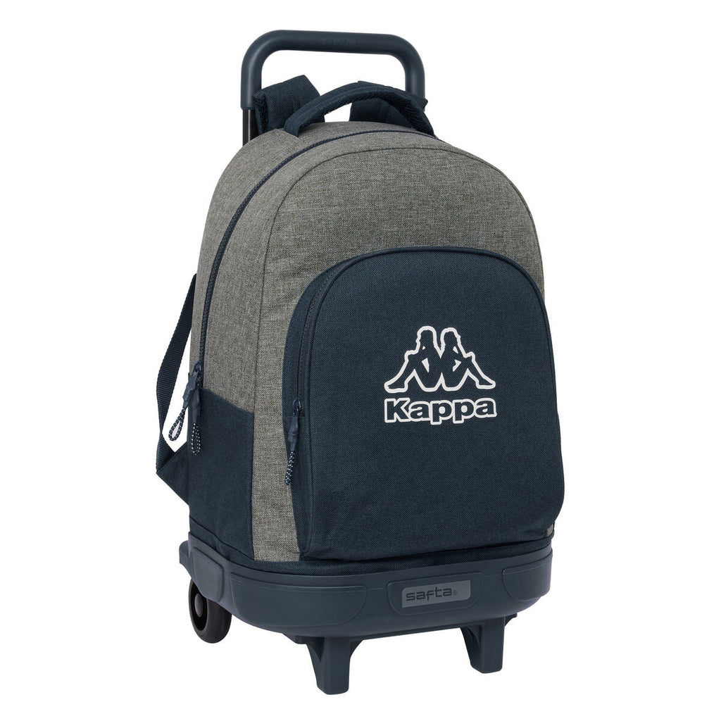 Schulrucksack mit Rädern Kappa Dark navy Grau Marineblau 33 X 45 X 22 cm