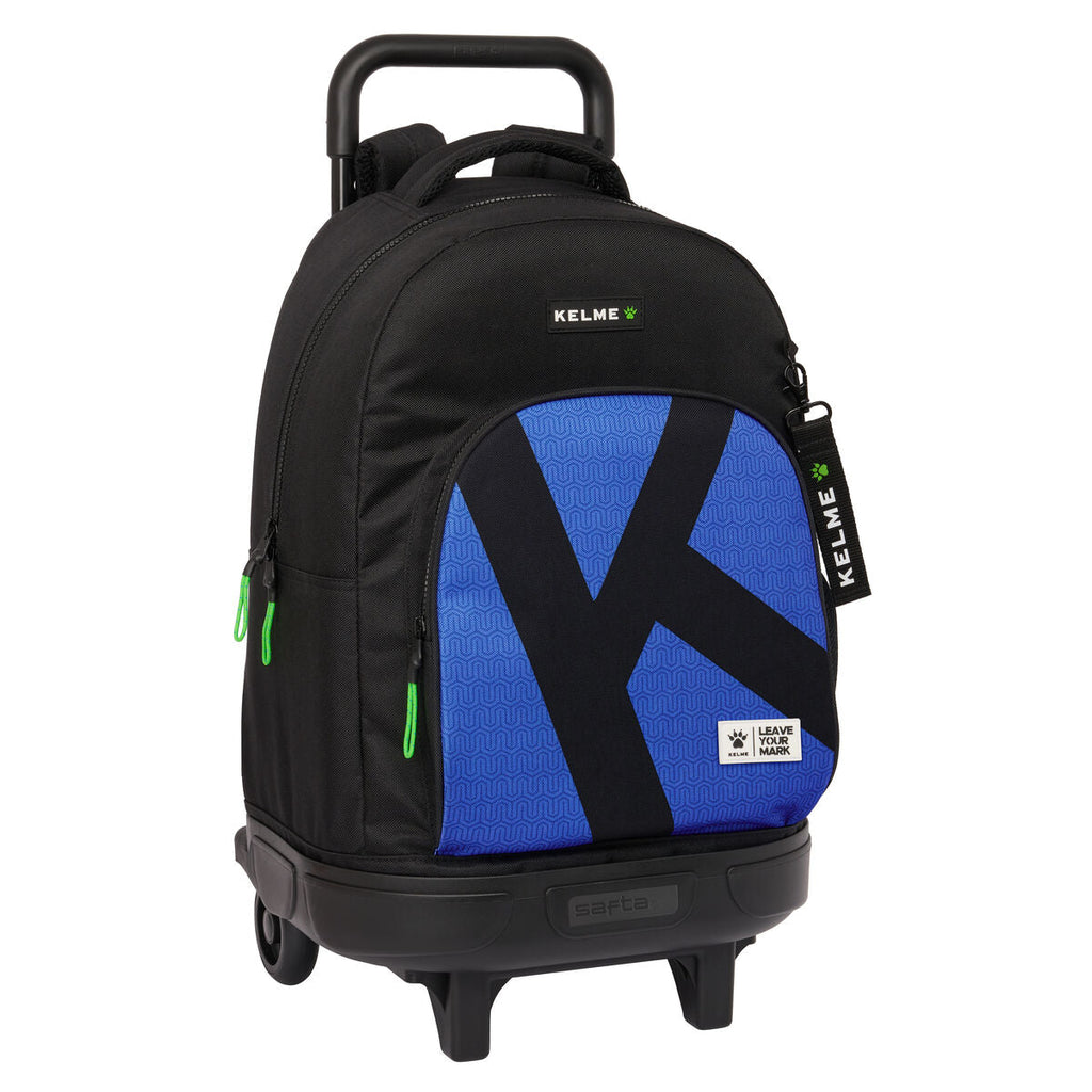 Schulrucksack mit Rädern Kelme Royal Blau Schwarz 33 X 45 X 22 cm