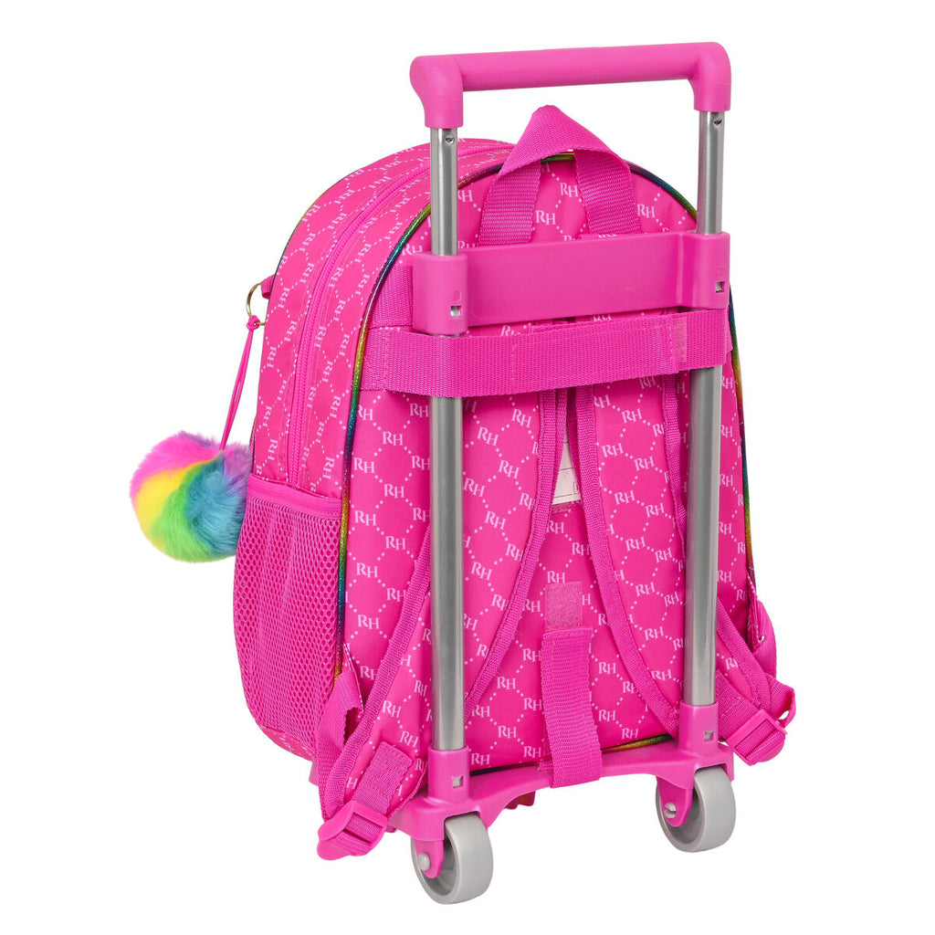 Schulrucksack mit Rädern Rainbow High Pink (28 x 34 x 10 cm)