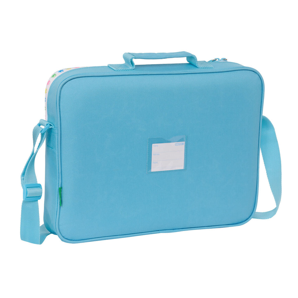 Schultasche Benetton Spring Himmelsblau 38 x 28 x 6 cm