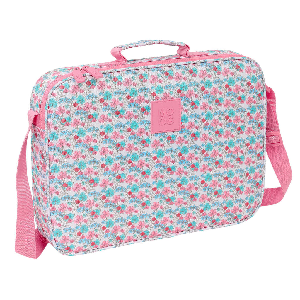 Schultasche Moos Flores Bunt 38 x 28 x 6 cm