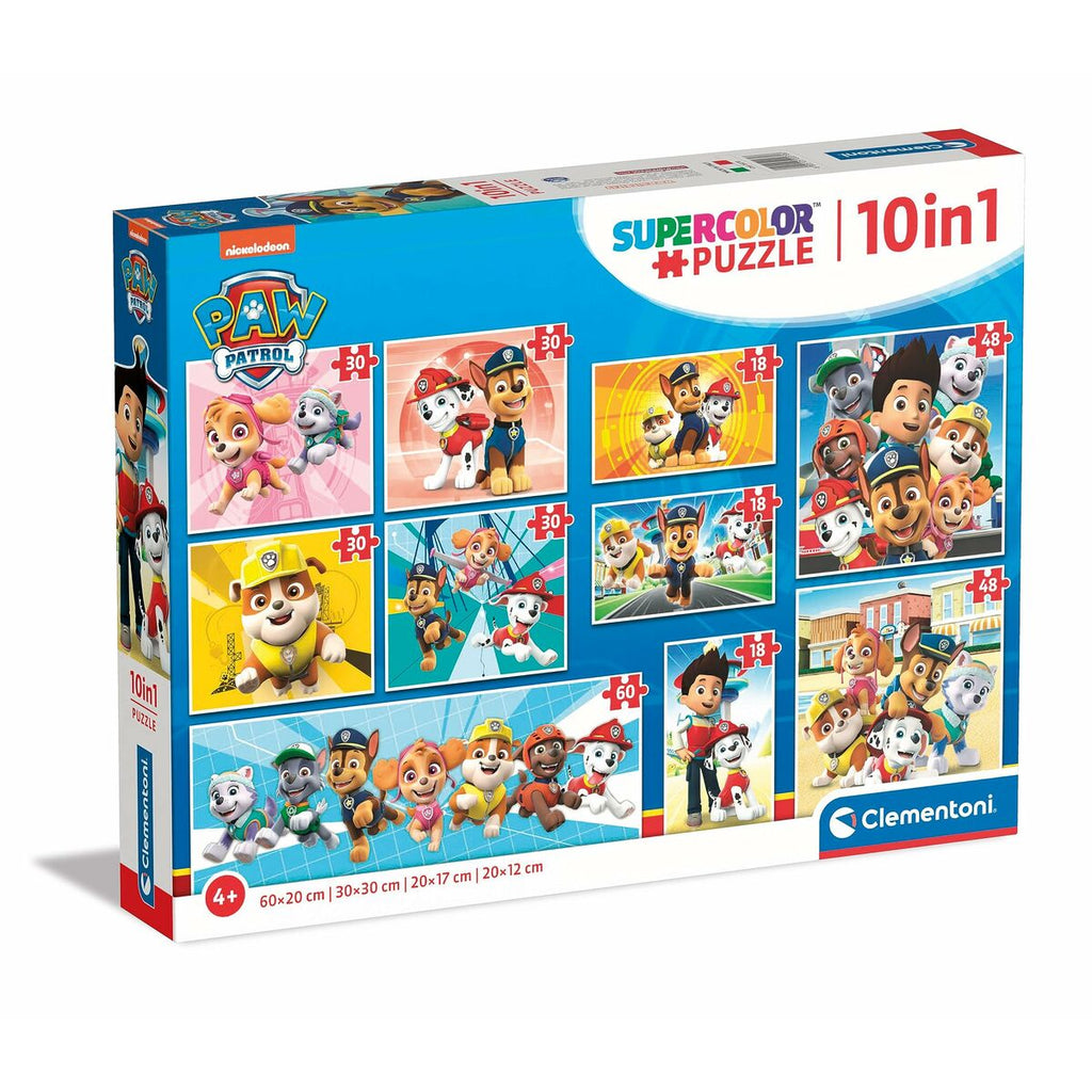 Set mit 10 Puzzeln The Paw Patrol Clementoni Supercolor 330 Stücke