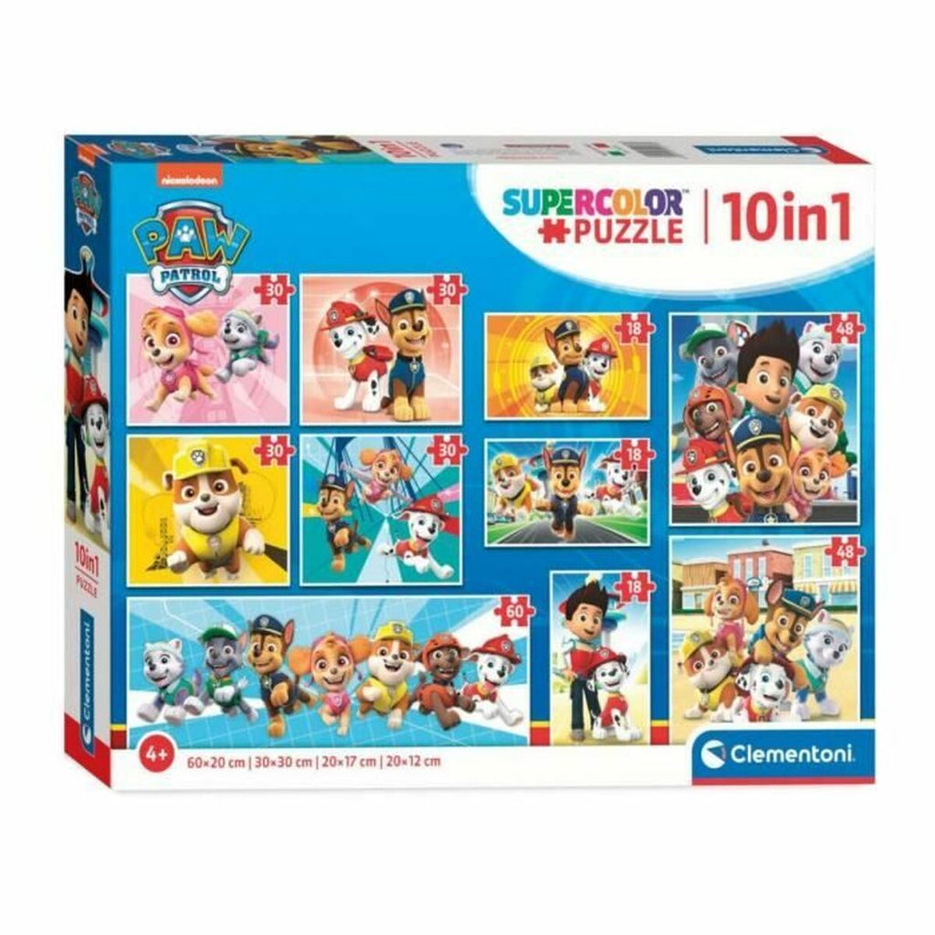 Set mit 10 Puzzeln The Paw Patrol Clementoni Supercolor 330 Stücke