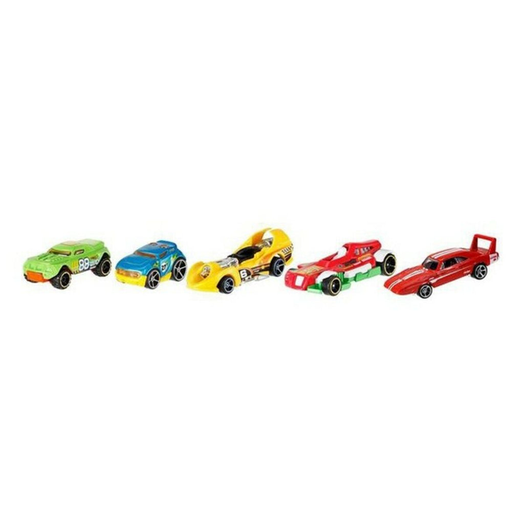 Set mit 5 Autos Hot Wheels 1806 Bunt Orange