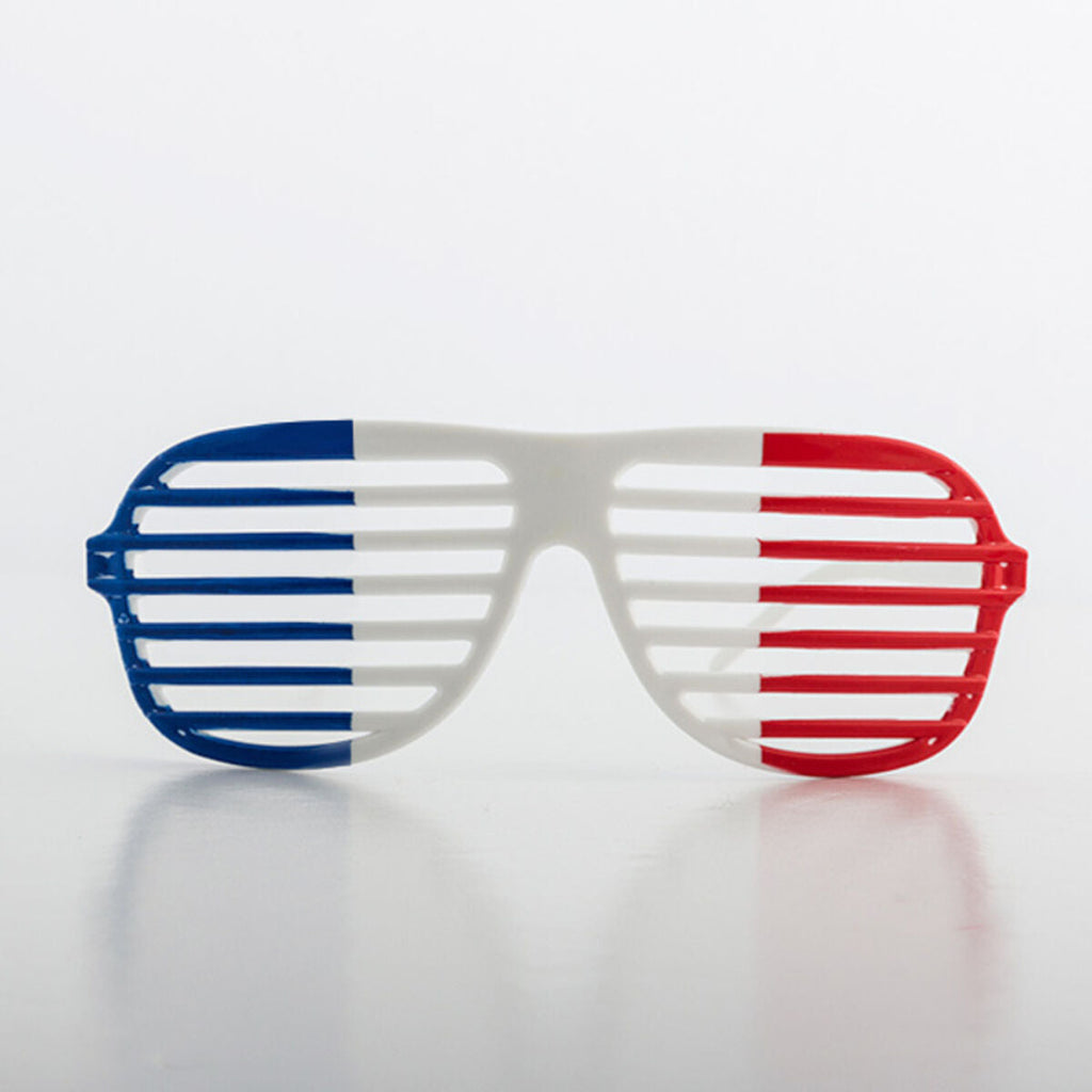 Shutter Shades Brille mit Frankreich-Flagge