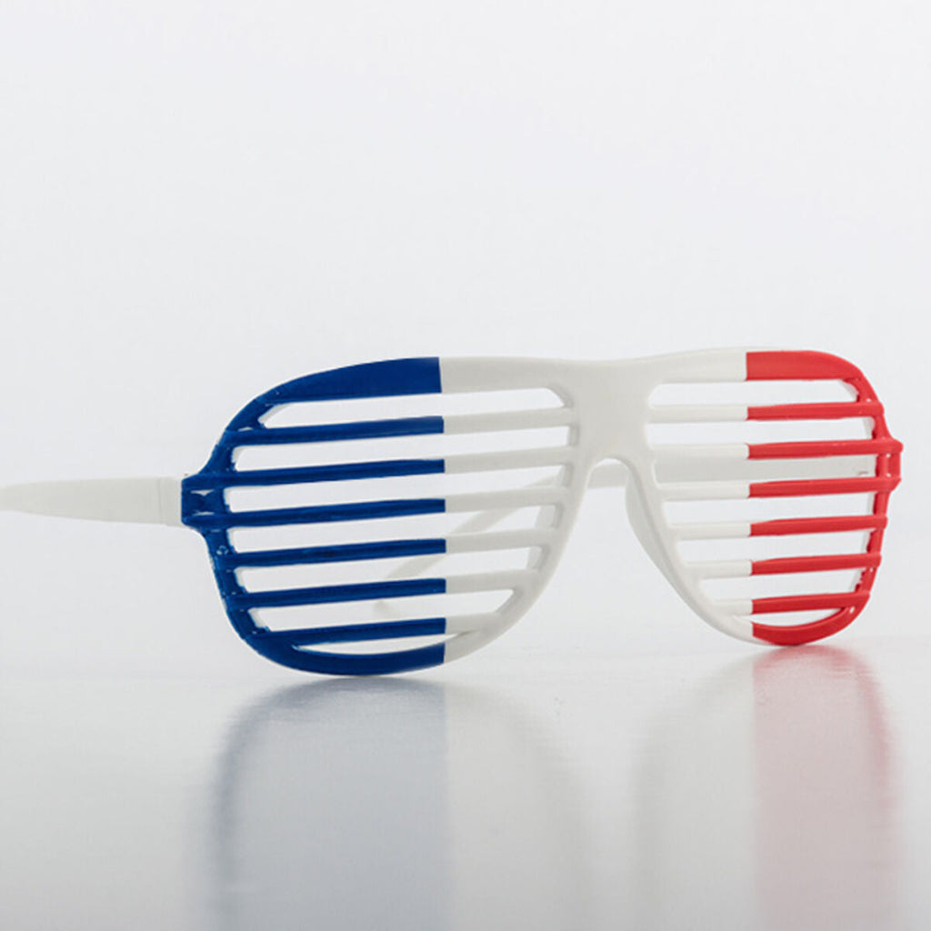 Shutter Shades Brille mit Frankreich-Flagge