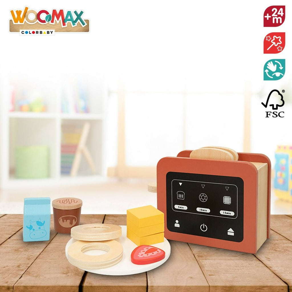 Spielzeug-Toaster Woomax 10 Stücke 18,5 x 12,5 x 7,5 cm (4 Stück)