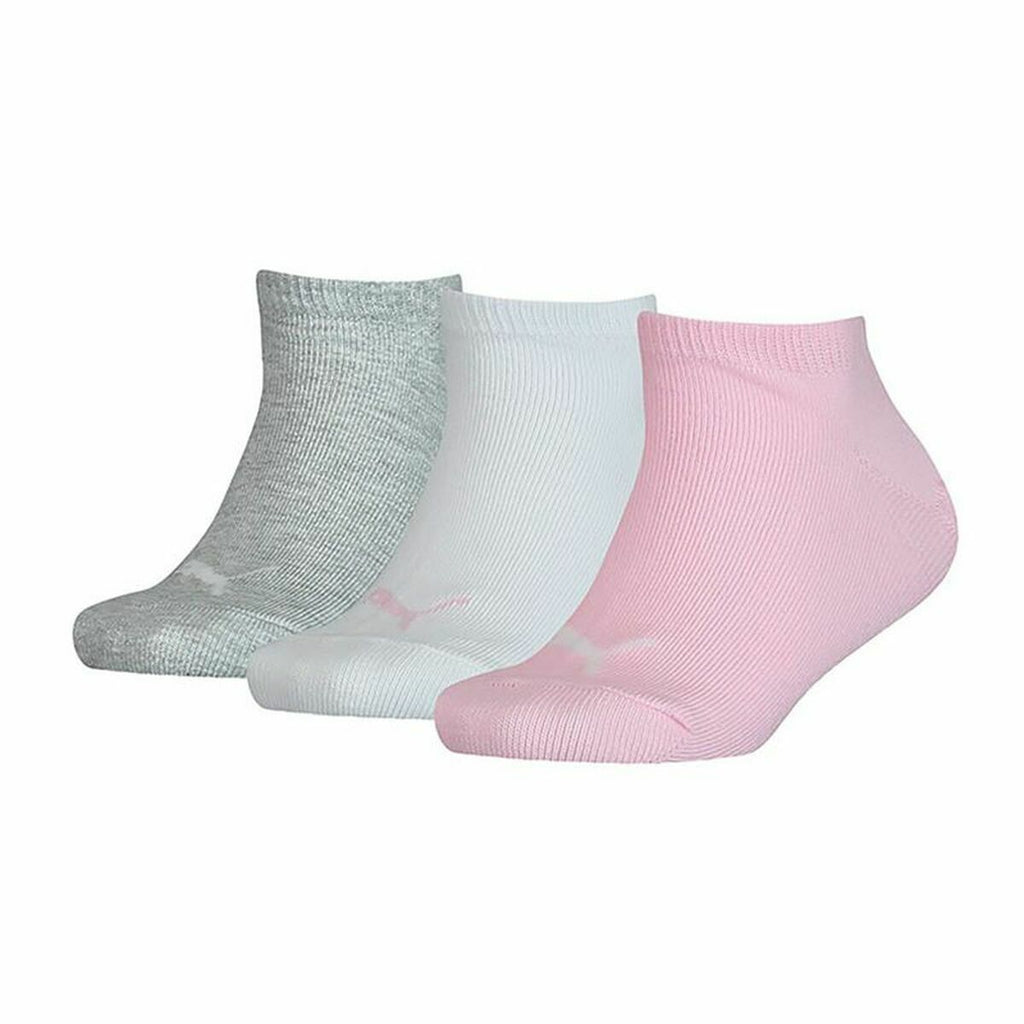 Sportsocken Puma Kids Invisible Grau Rosa Weiß 3 Stück