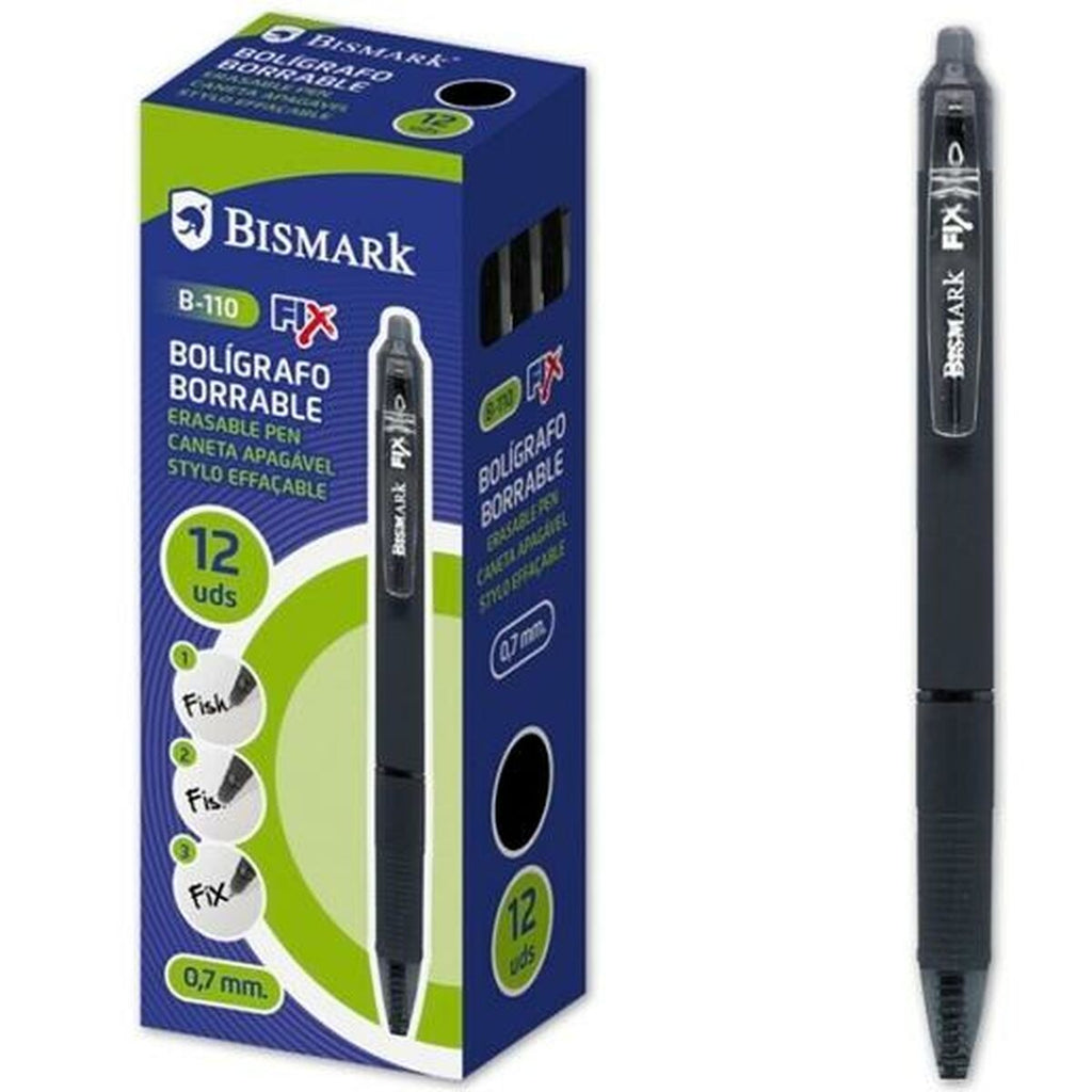 Stift Bismark B-110 Fix Schwarz 0,7 mm (12 Stücke)