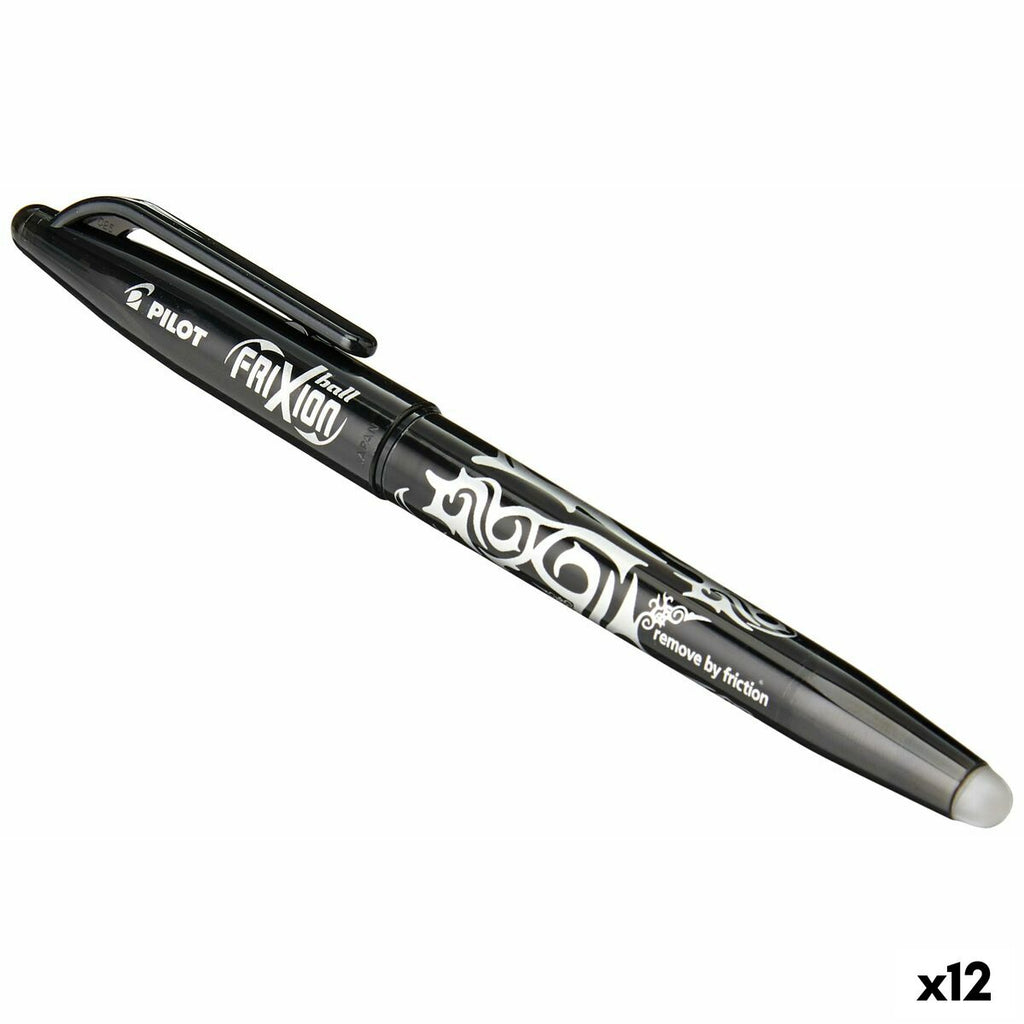 Stift Pilot Frixion Ball Schwarz 0,7 mm (12 Stück)