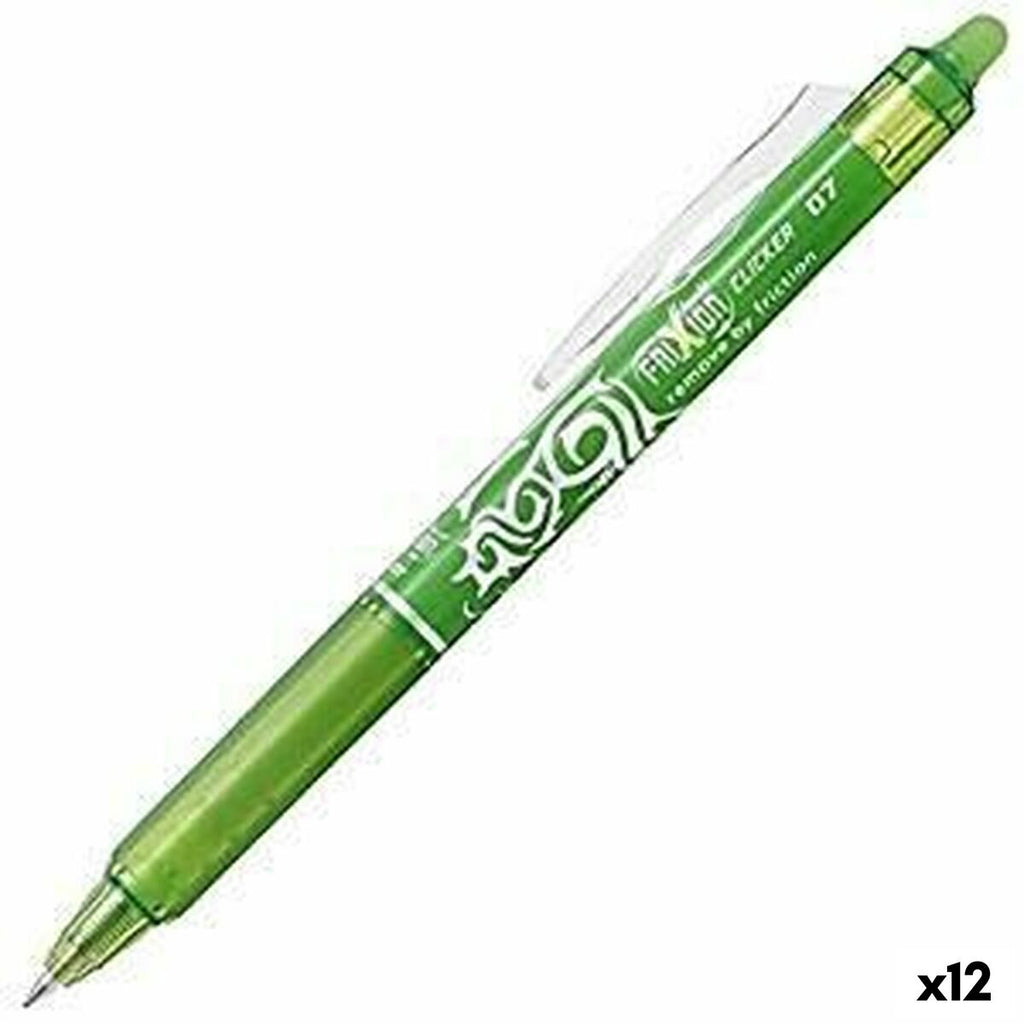 Stift Pilot Frixion Clicker Löschbare Tinte grün 0,4 mm 12 Stück