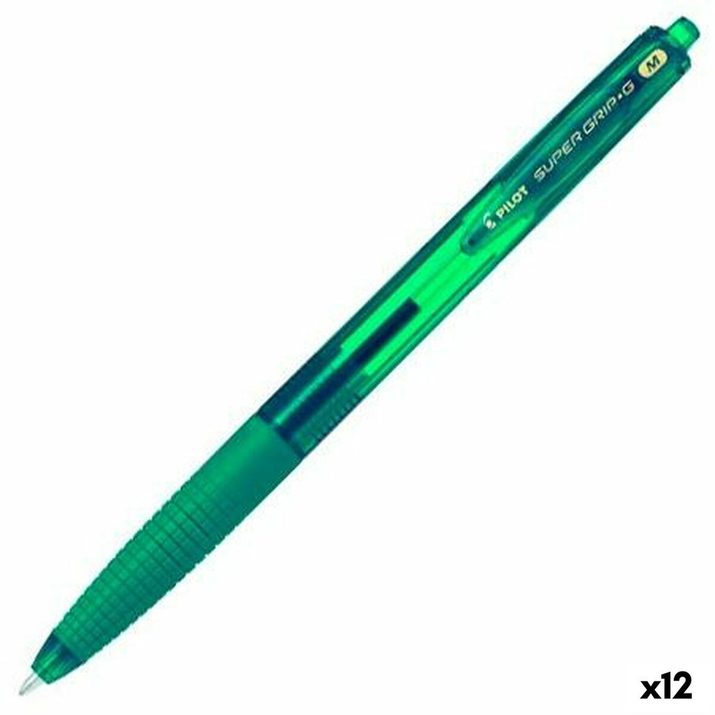 Stift Pilot Supergrip G Bold 0,4 mm 12 Stück Dunkelgrün