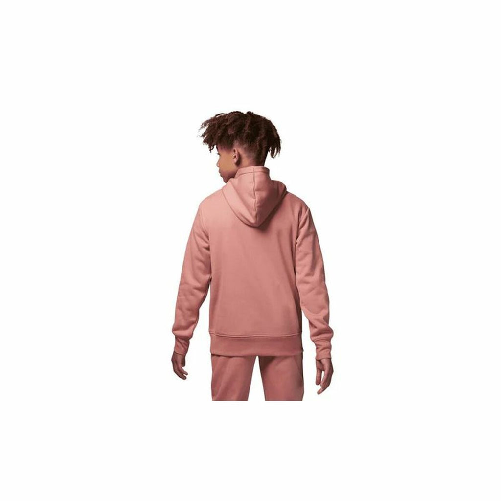 Sweatshirt mit Kapuze für Mädchen Jordan Jumpman Sustainable Weiß Rosa