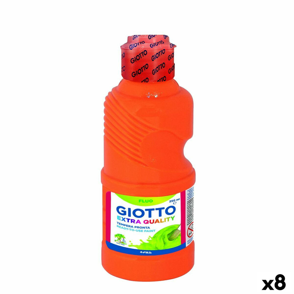 Tempera Giotto Fluo Orange 250 ml (8 Stück)