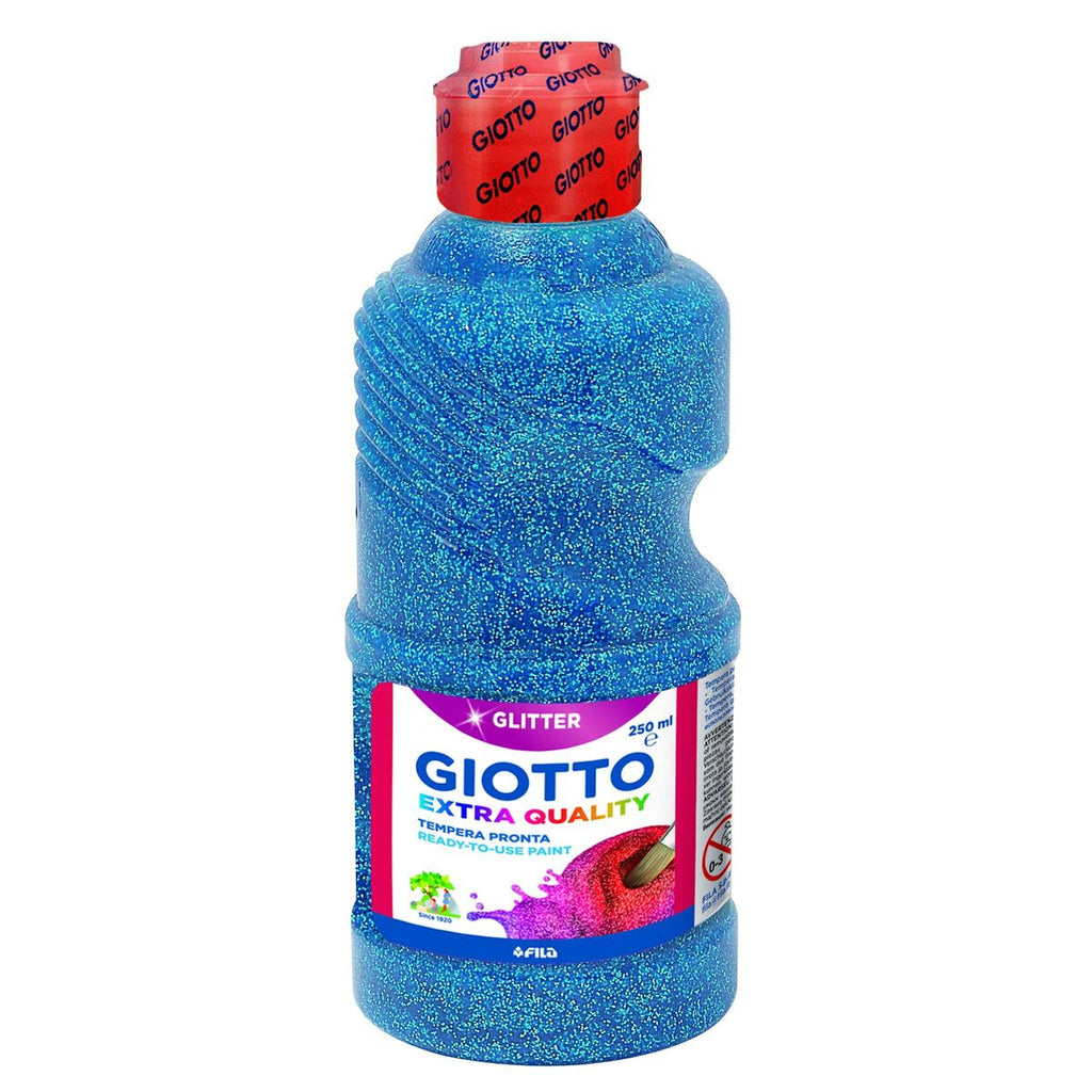 Tempera Giotto Glitter Blau 250 ml (8 Stück)