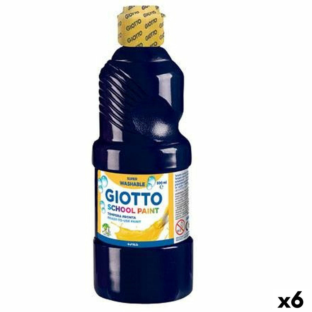 Tempera Giotto Schwarz 500 ml (6 Stück)