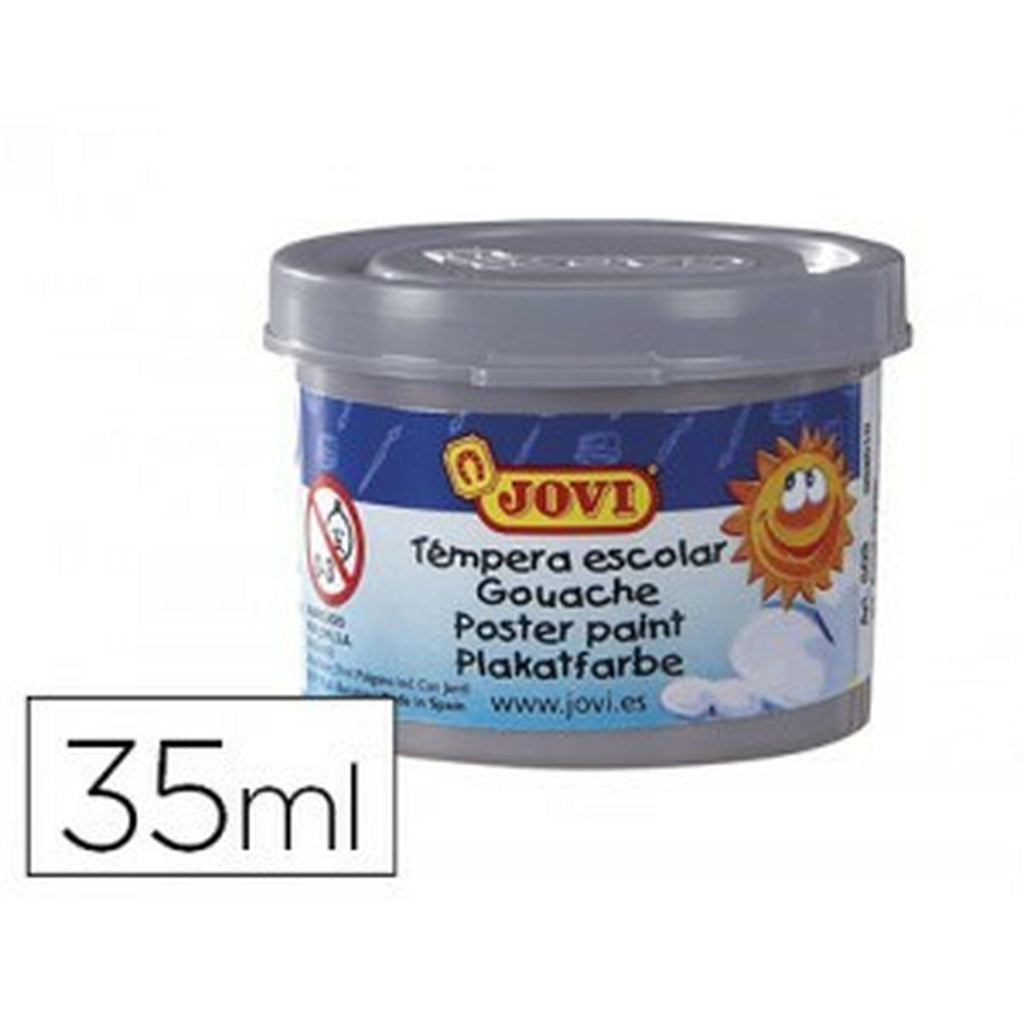 Tempera Jovi 50337 Grau Silberfarben Holz Papier Stoff Pappe 35 ml 5 Stück