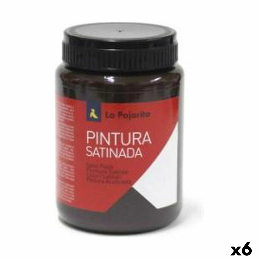 Tempera La Pajarita L-10 Braun Satin Schulisch (35 ml) (6 Stück)