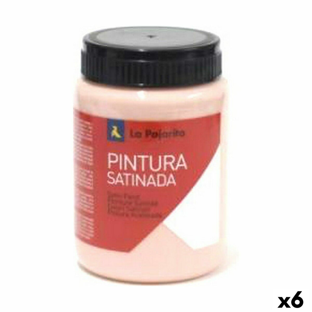 Tempera La Pajarita L-29 Rosa Satin Schulisch (35 ml) (6 Stück)