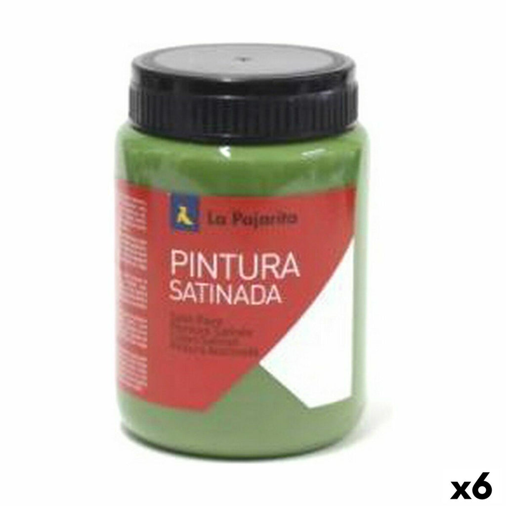 Tempera La Pajarita Mount L-16 grün Satin Schulisch (35 ml) (6 Stück)