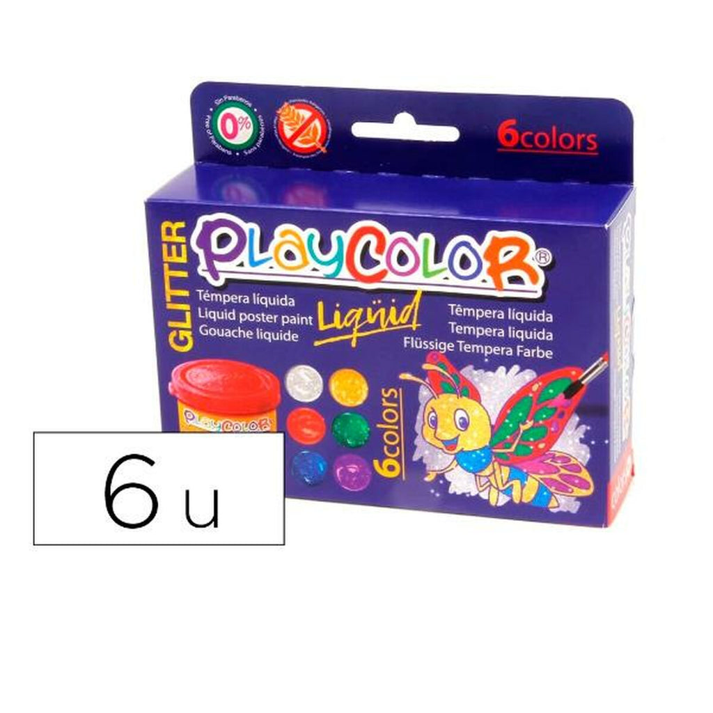 Tempera Playcolor 20221 Bunt 40 ml (6 Stück)