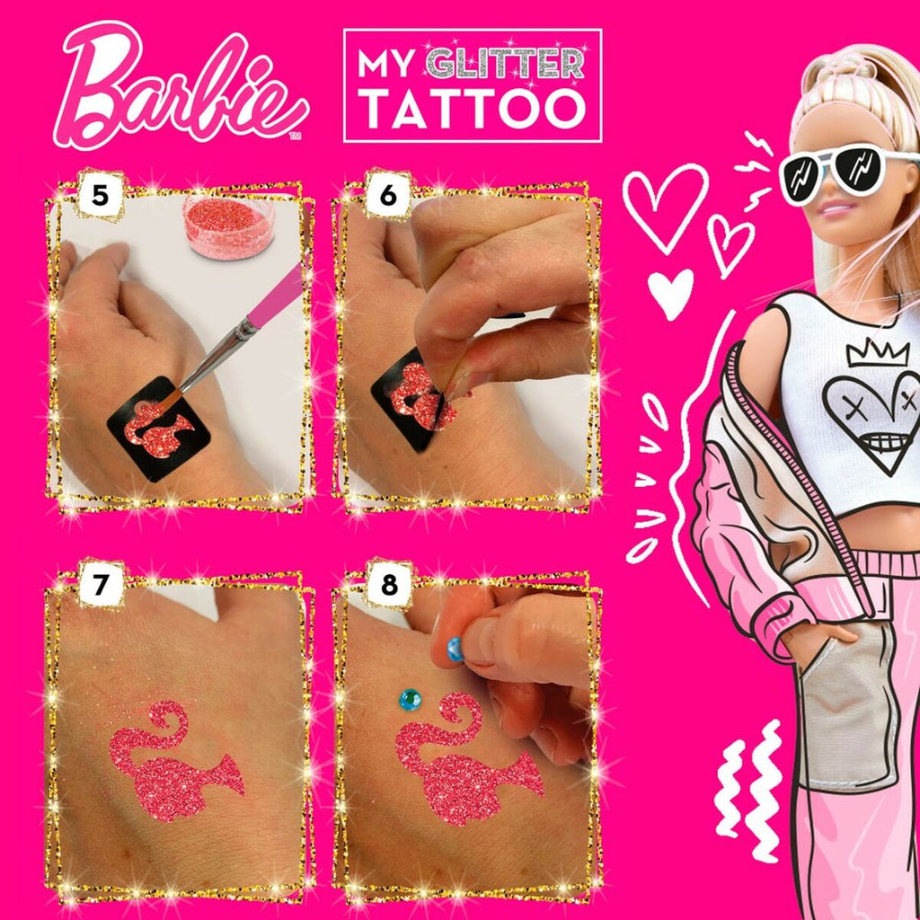 Temporäre Tatoos Barbie My Glitter Tattoo Glitzernd 20 Stücke