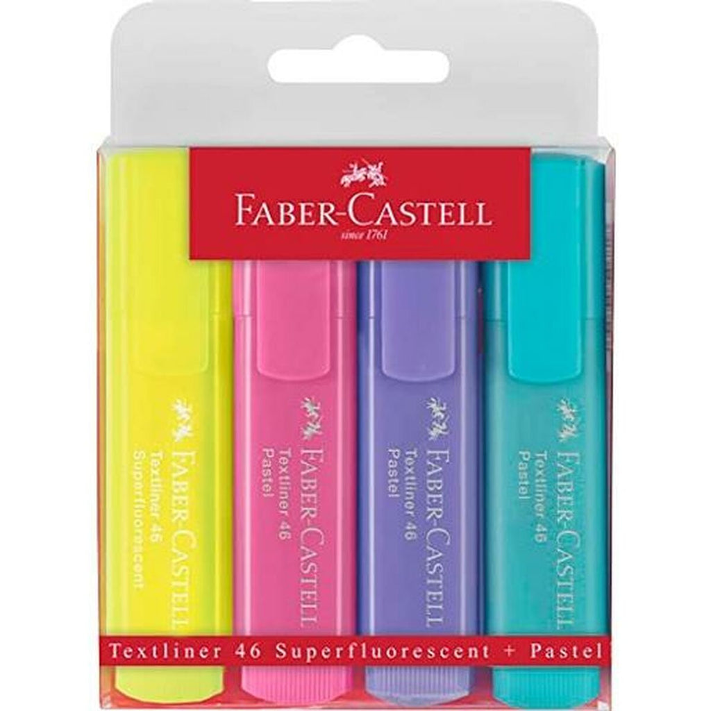 Textmarker Faber-Castell 154610 Bunt (4 Stück)