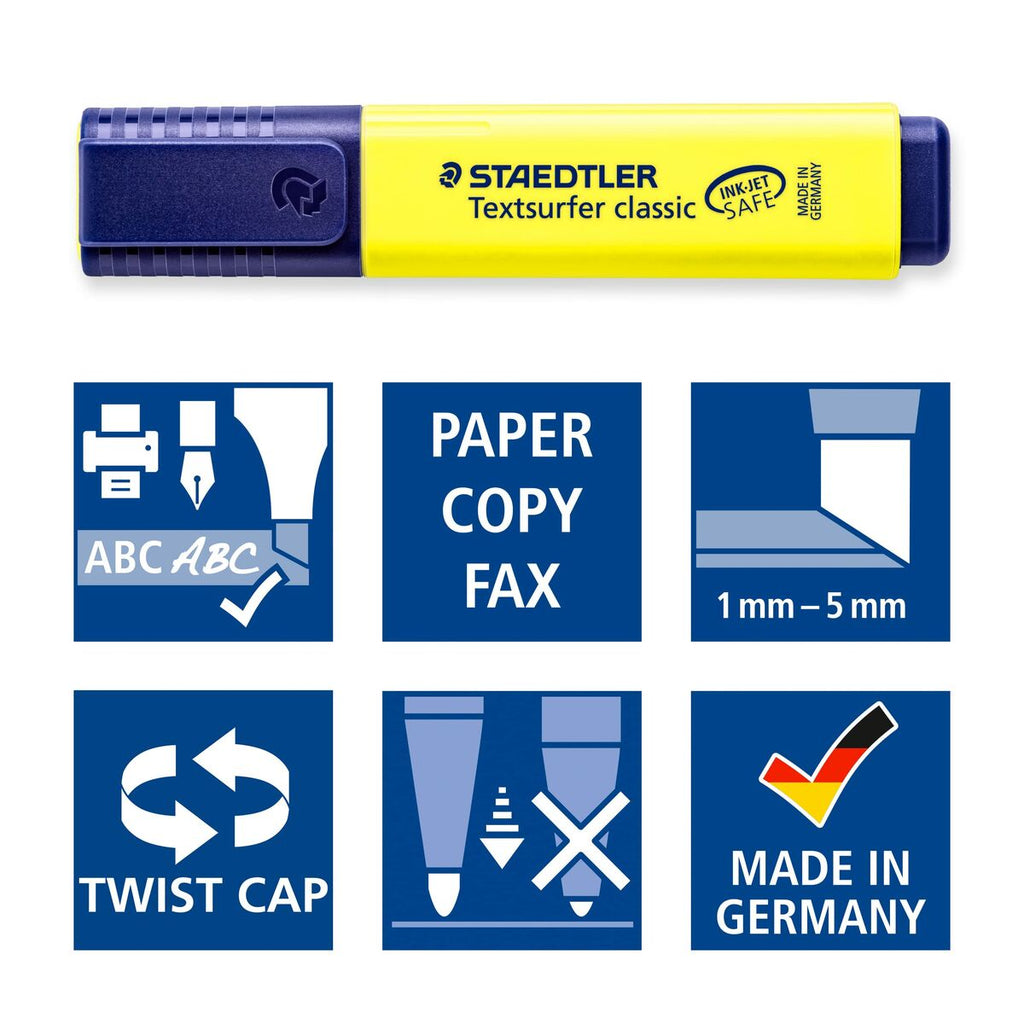 Textmarker Staedtler Textsurfer Classic türkis (10 Stück)