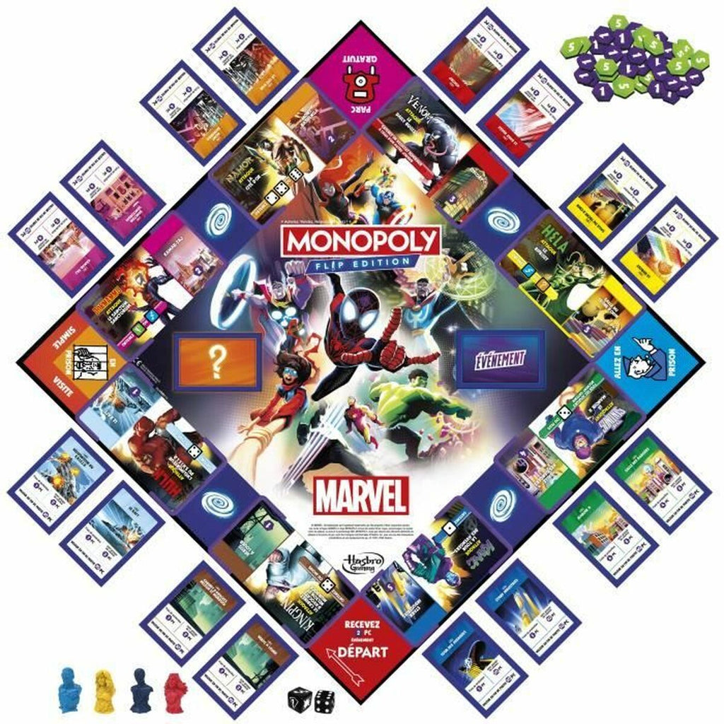 Tischspiel Hasbro Monopoly Flip Edition MARVEL