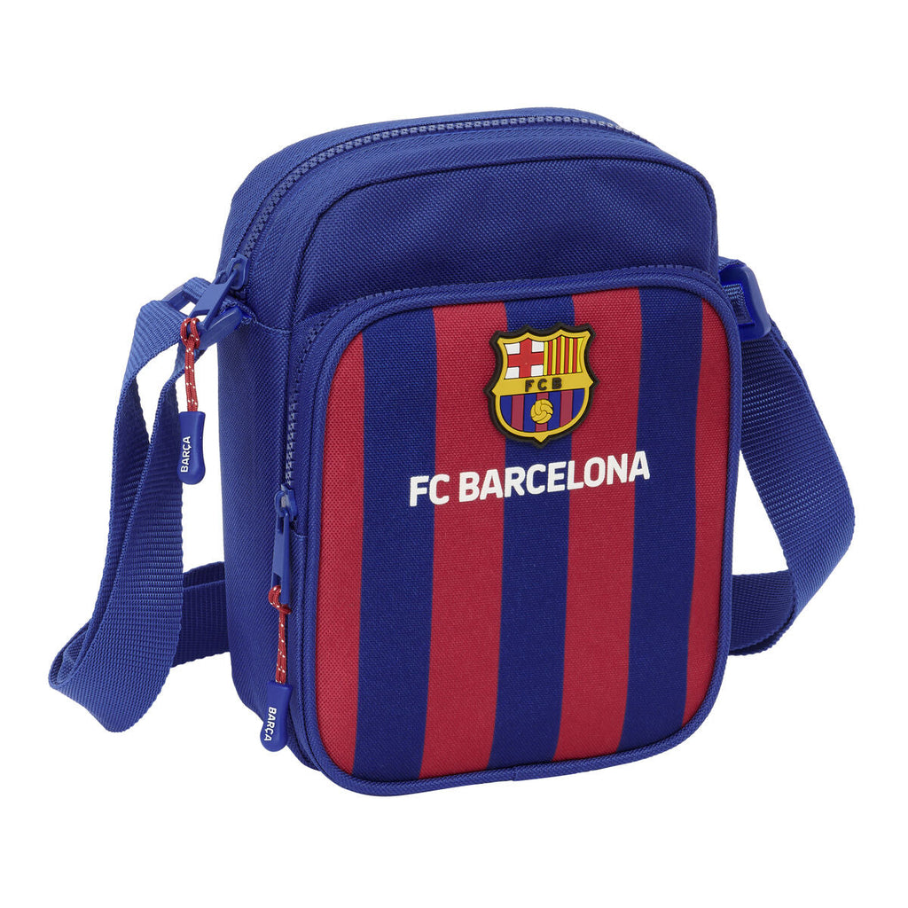 Umhängetasche F.C. Barcelona 24/25 Granatrot Marineblau 16 x 22 x 6 cm