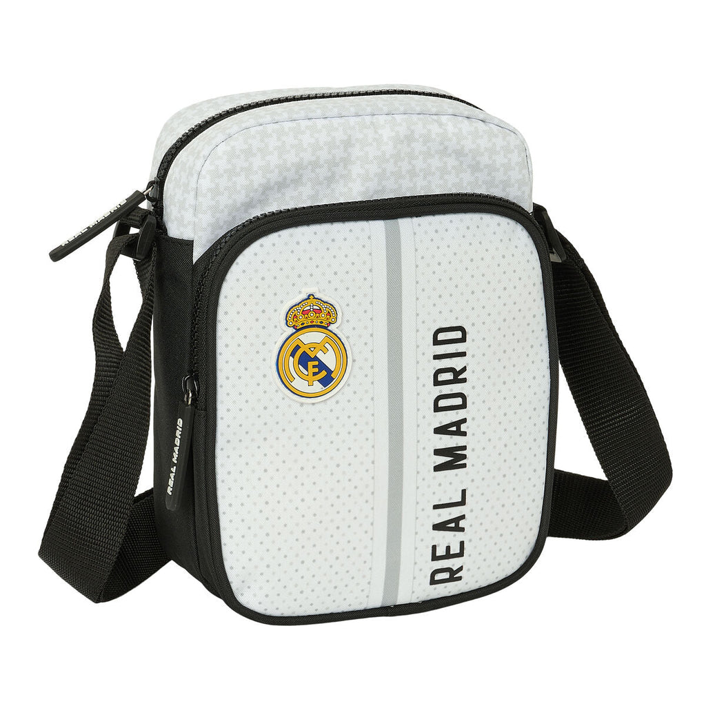 Umhängetasche Real Madrid C.F. Weiß Grau 16 x 22 x 6 cm