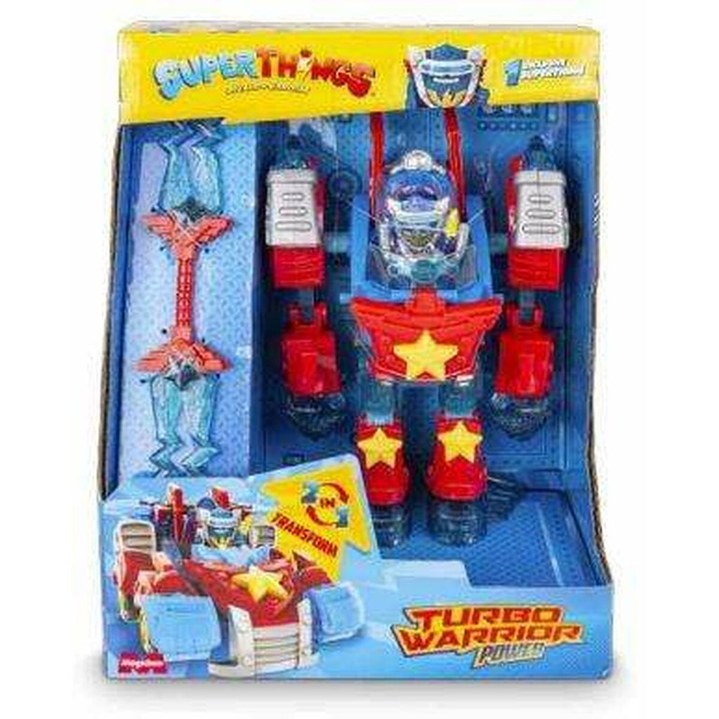 Umwandelbarer Super-Roboter SuperThings Turbo Warrior Power 18 x 21 x 8,7 cm Auto