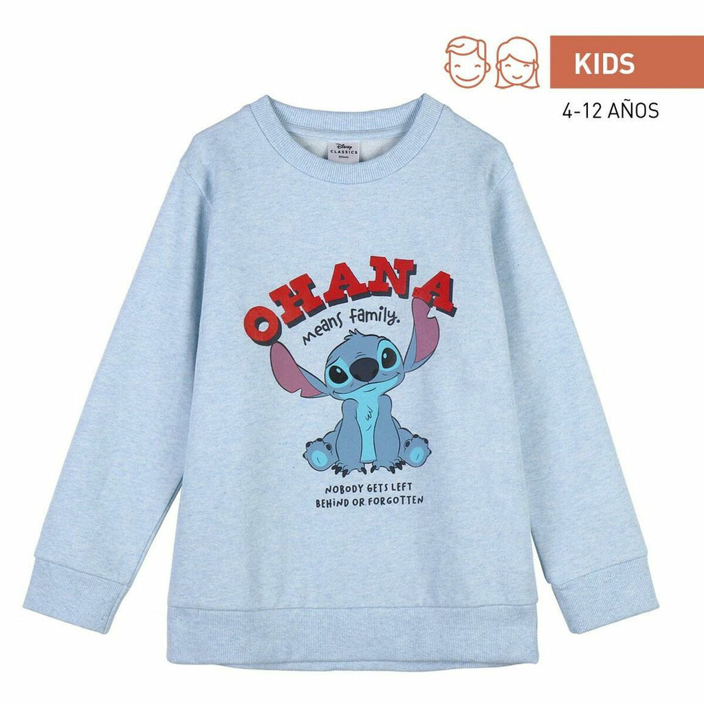 Unisex Sweater ohne Kapuze Stitch Hellblau