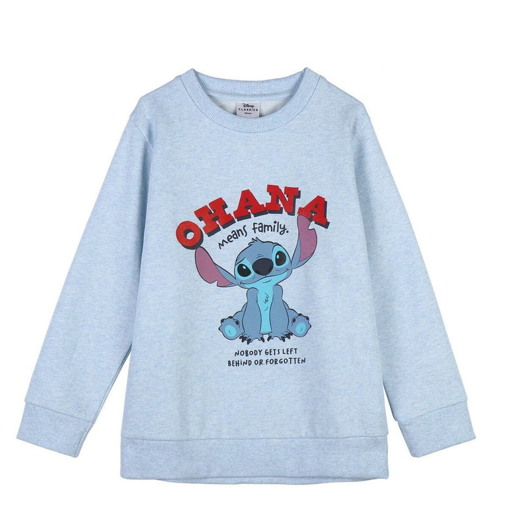 Unisex Sweater ohne Kapuze Stitch Hellblau