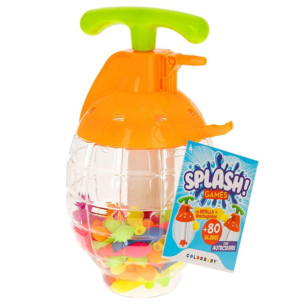 Wasserballons mit Aufblasvorrichtung Colorbaby Splash Selbstschließend 6 Stück