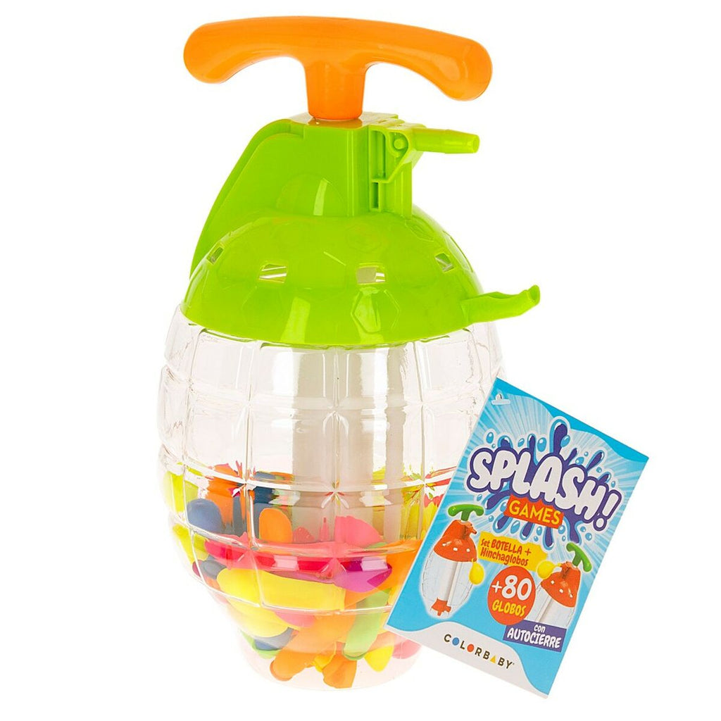 Wasserballons mit Aufblasvorrichtung Colorbaby Splash Selbstschließend 6 Stück