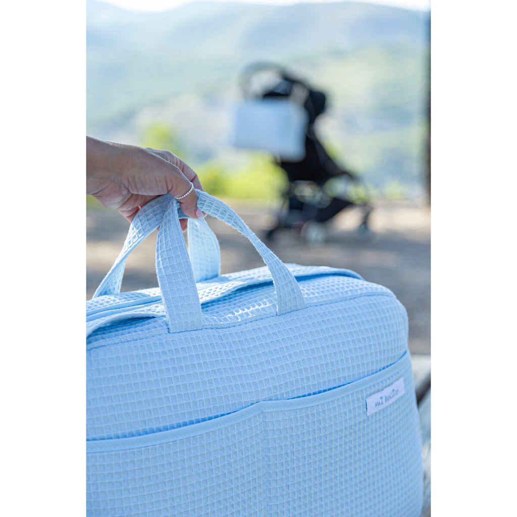 Wickeltasche Mi bollito Hellblau 15 x 30 x 45 cm