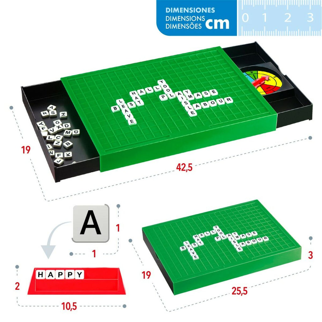 Wortspiel Colorbaby 25,5 x 3 x 19 cm (6 Stück)