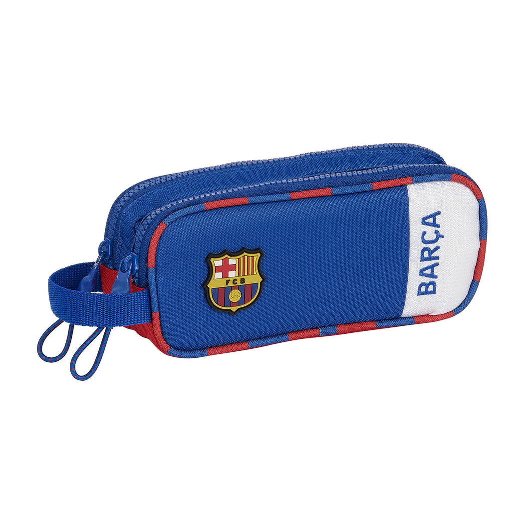 Zweifaches Mehrzweck-Etui F.C. Barcelona Blau Granatrot 21 x 8 x 6 cm