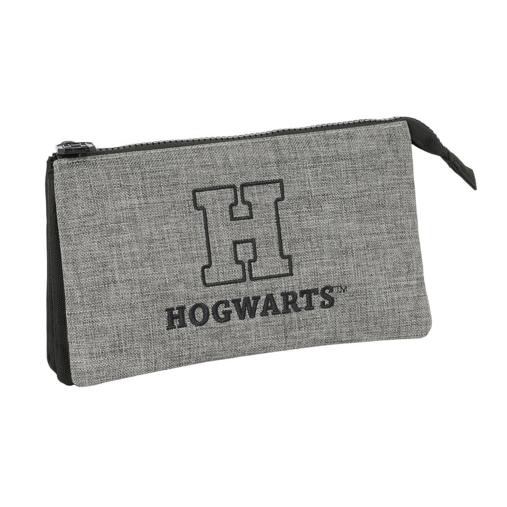 Zweifaches Mehrzweck-Etui Harry Potter House of champions Schwarz Grau 22 x 12 x 3 cm