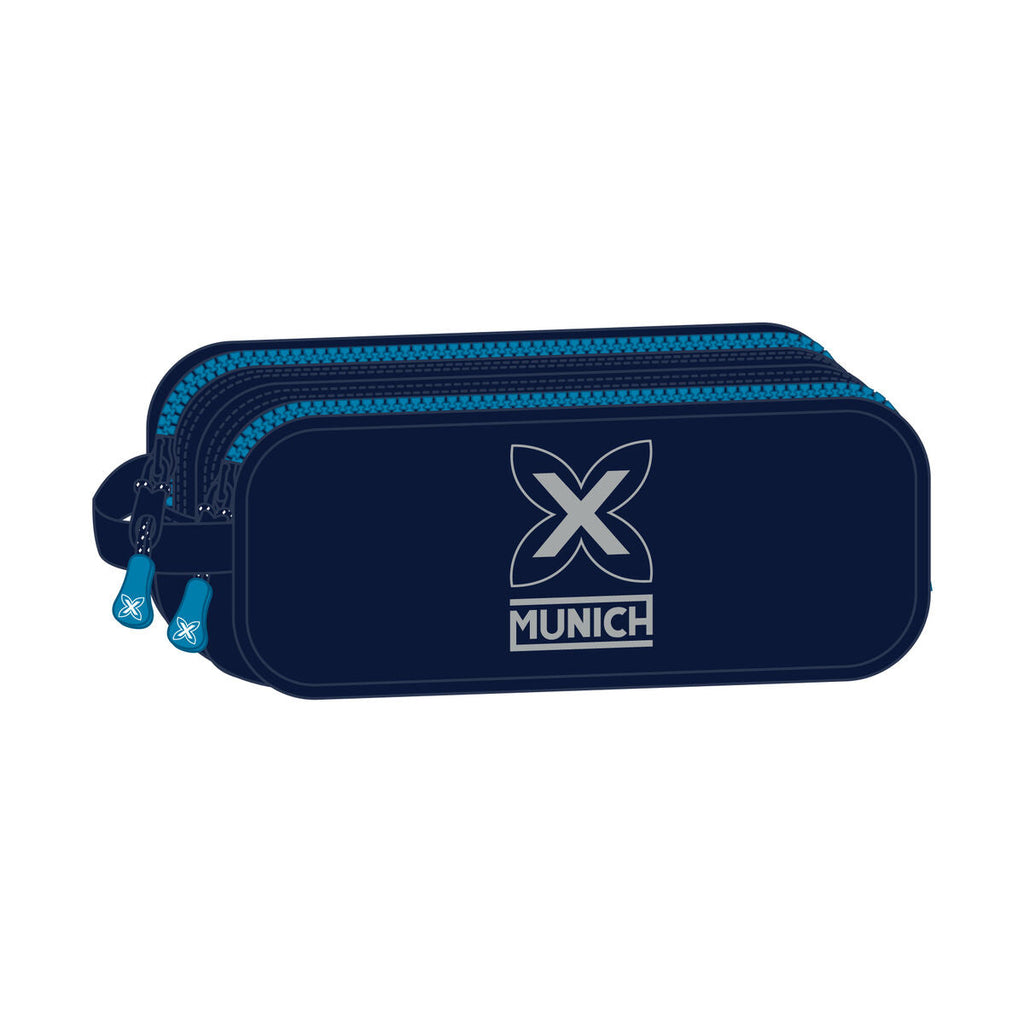 Zweifaches Mehrzweck-Etui Munich Blau 21 x 6 x 8 cm