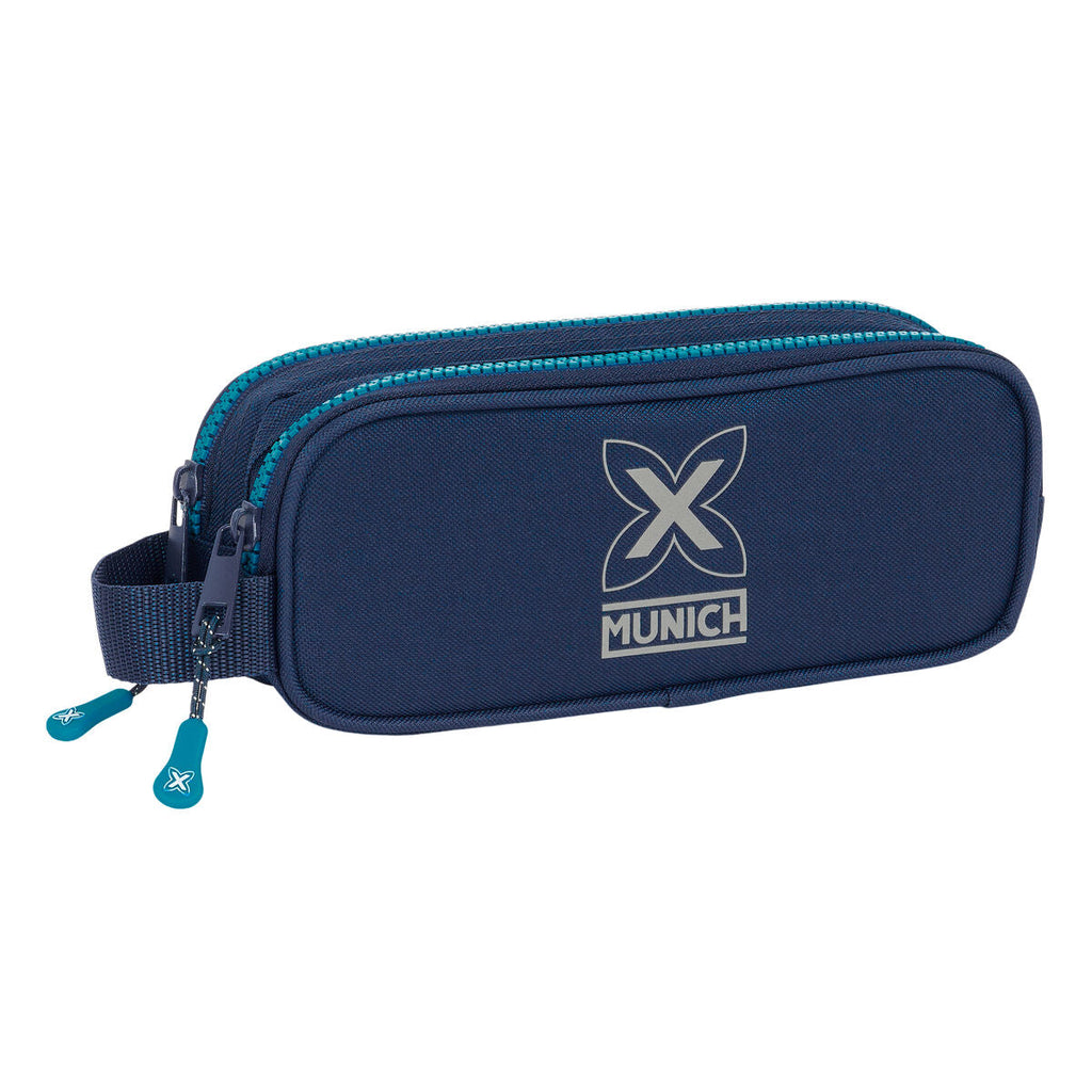 Zweifaches Mehrzweck-Etui Munich Nautic Marineblau 21 x 8 x 6 cm