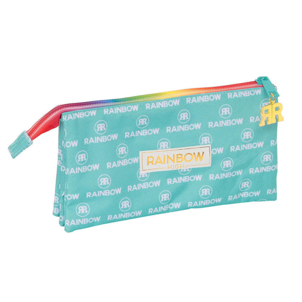 Zweifaches Mehrzweck-Etui Rainbow High Paradise türkis 22 x 12 x 3 cm