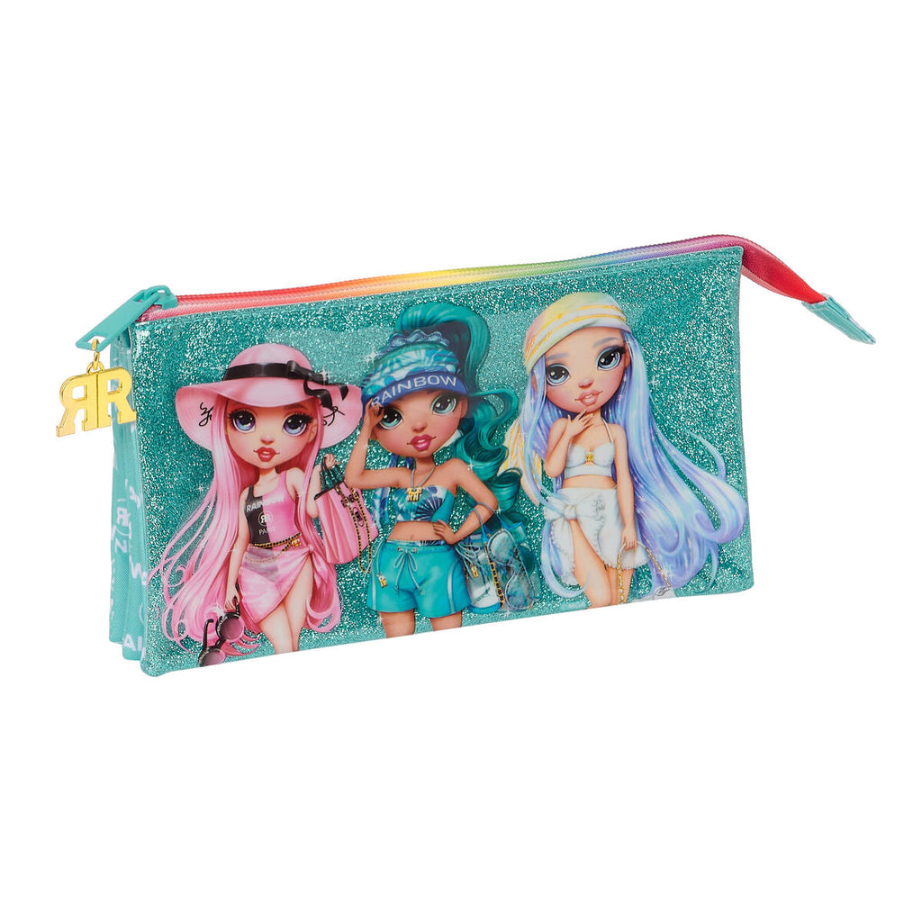 Zweifaches Mehrzweck-Etui Rainbow High Paradise türkis 22 x 12 x 3 cm