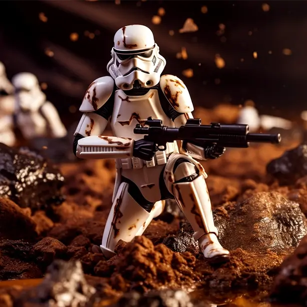 Star Wars Action-figuren in einem Kampf-Actionspiel